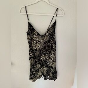 Free People Intimately printed Cowl neck slip dress
